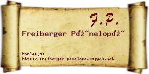 Freiberger Pénelopé névjegykártya